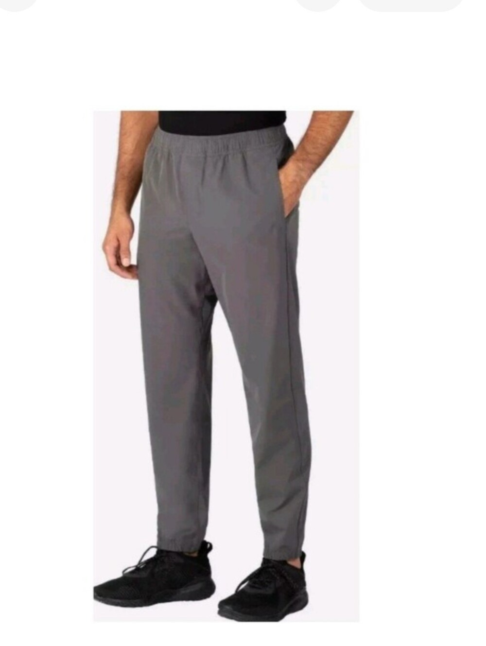Soybu Men's Woven Jogger Pants, Gray, Size S 4-Way Stretch, Water Resistant